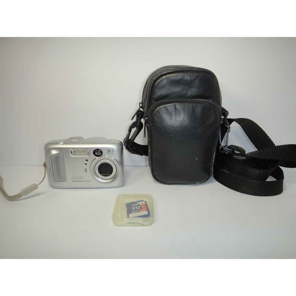 Kodak EasyShare CX6330 Digital Camera 3.1MP 3x Optical Zoom Silver Bundle Case